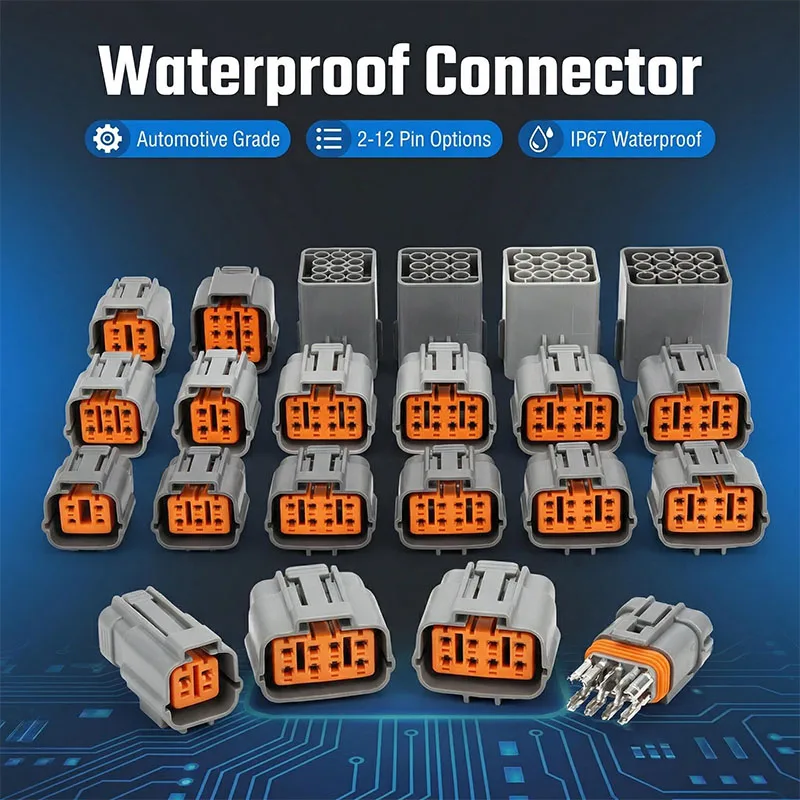 5/10/100Sets DL Series 2/3/4/6/8/10/12Pin Waterproof Automotive Connector Male Female Plug
5/10/100Sets DL Series 2/3/4/6/8/10/12Pin Waterproof Automotive Connector Male Female Plug
