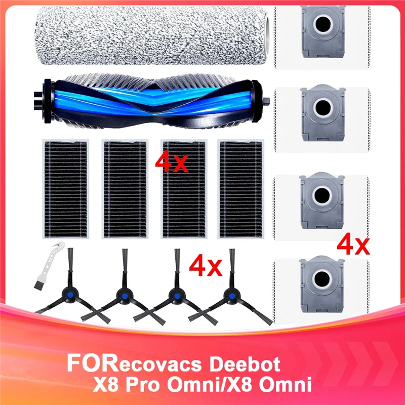 JDZD 15Pack Accessory Set For Ecovacs Deebot X8 PRO OMNI/X8 OMNI Robot Vacuum Cleaner Replacement
JDZD 15Pack Accessory Set For Ecovacs Deebot X8 PRO OMNI/X8 OMNI Robot Vacuum Cleaner Replacement