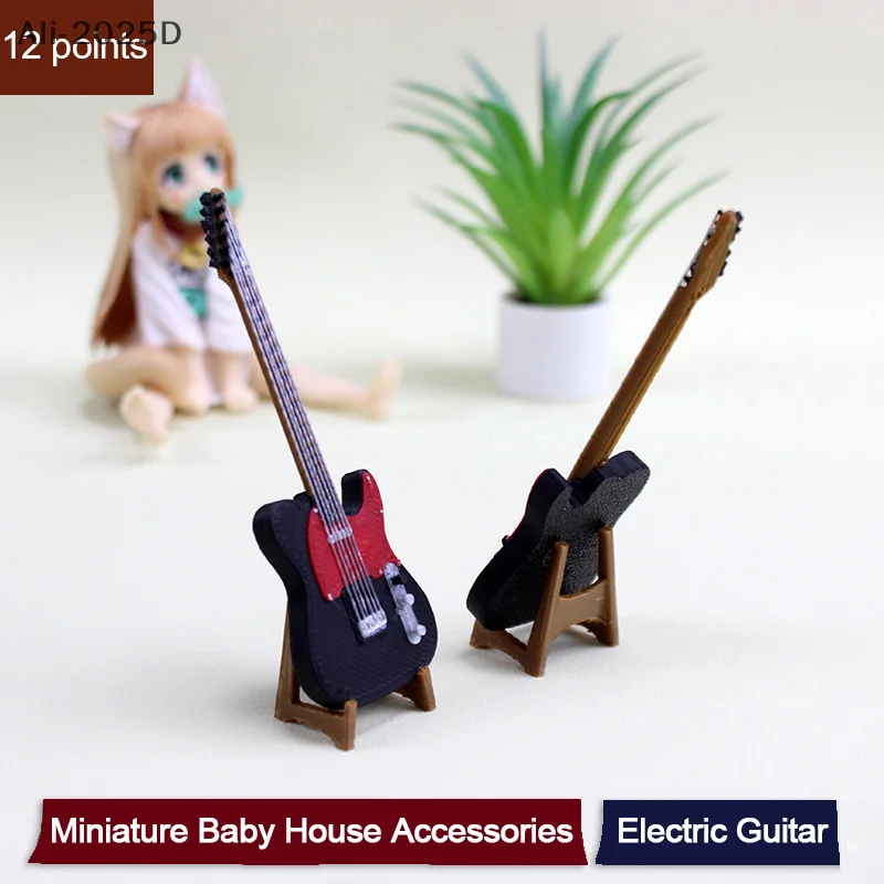 1:12 Dollhouse Miniature Electric Guitar Ornaments Doll Home Simulation Instrument Toy Micro Scene Photo Props
1:12 Dollhouse Miniature Electric Guitar Ornaments Doll Home Simulation Instrument Toy Micro Scene Photo Props