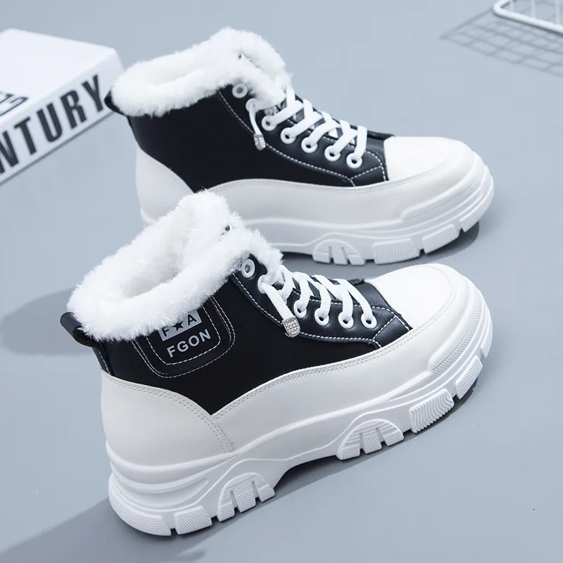 Women's Winter Shoes 2021 New Plus Velvet Thick Snow Boots Woman Thick-soled Sneaker Platform High Top Casual Short Ankle Boots
Women's Winter Shoes 2021 New Plus Velvet Thick Snow Boots Woman Thick-soled Sneaker Platform High Top Casual Short Ankle Boots