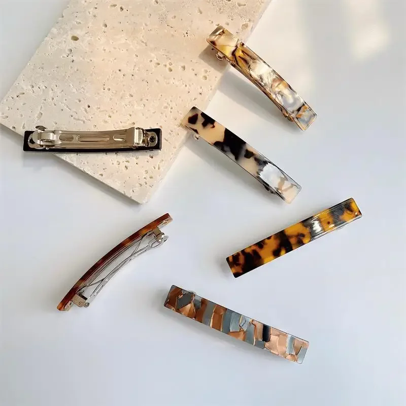 Acetate Hair Clip Elegant Hairgrip Colorful Geometric Barrettes Hairpin Women Hair Accessories
Acetate Hair Clip Elegant Hairgrip Colorful Geometric Barrettes Hairpin Women Hair Accessories