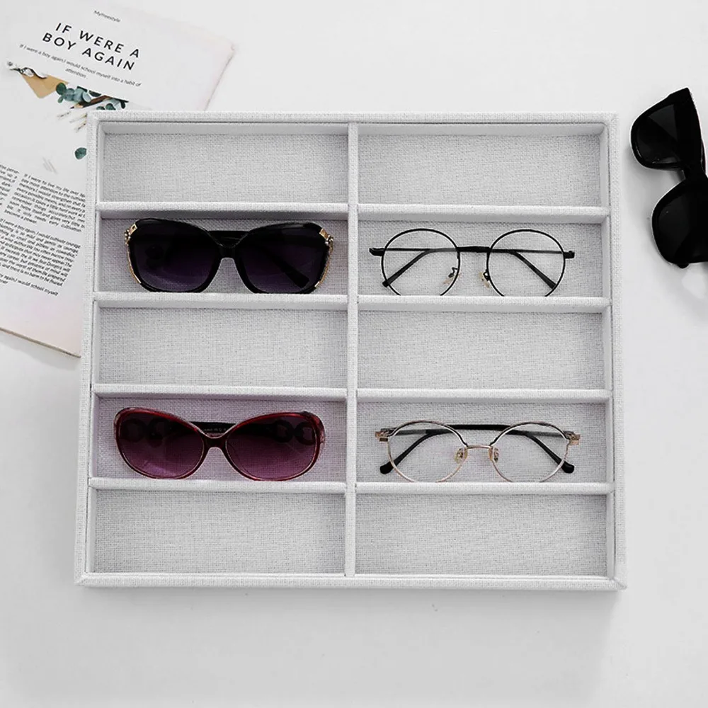 Velvet Material Eyeglass Tray Soft Lining Compartment Design Glasses Display Box Dustproof Jewelry Organizer Shop Exhibition
Velvet Material Eyeglass Tray Soft Lining Compartment Design Glasses Display Box Dustproof Jewelry Organizer Shop Exhibition