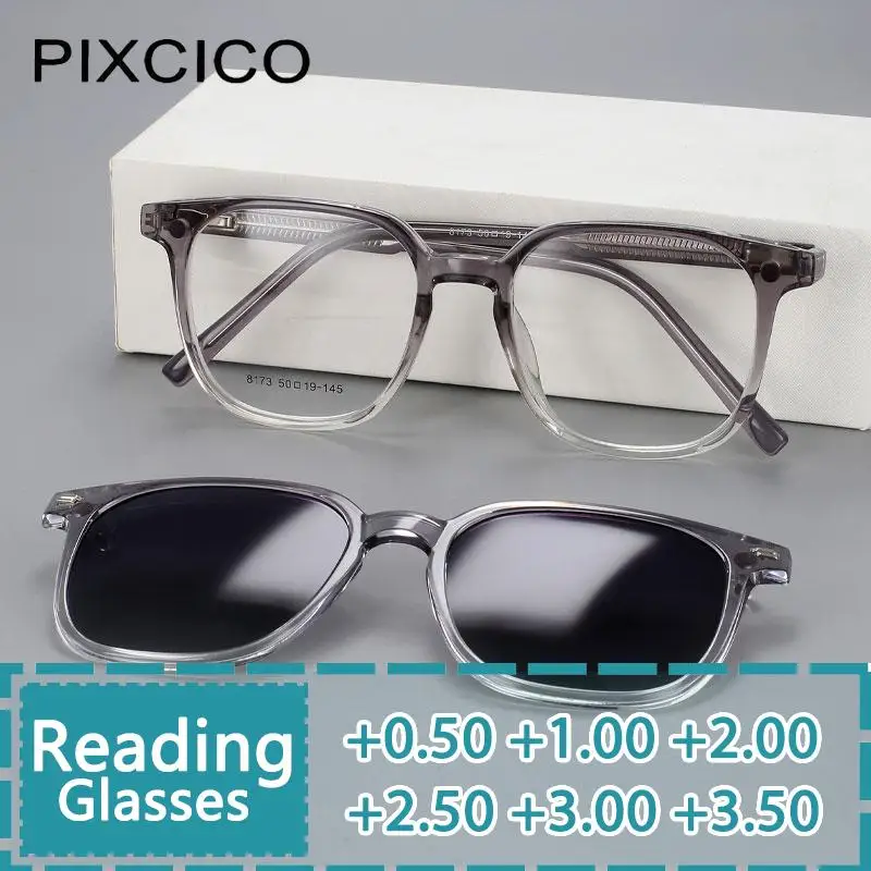 R56532 Ladies Square Reading Glasses +100~+300 Polarized Magnetic Clip Women Fashion Presbyopic Glasses
R56532 Ladies Square Reading Glasses +100~+300 Polarized Magnetic Clip Women Fashion Presbyopic Glasses
