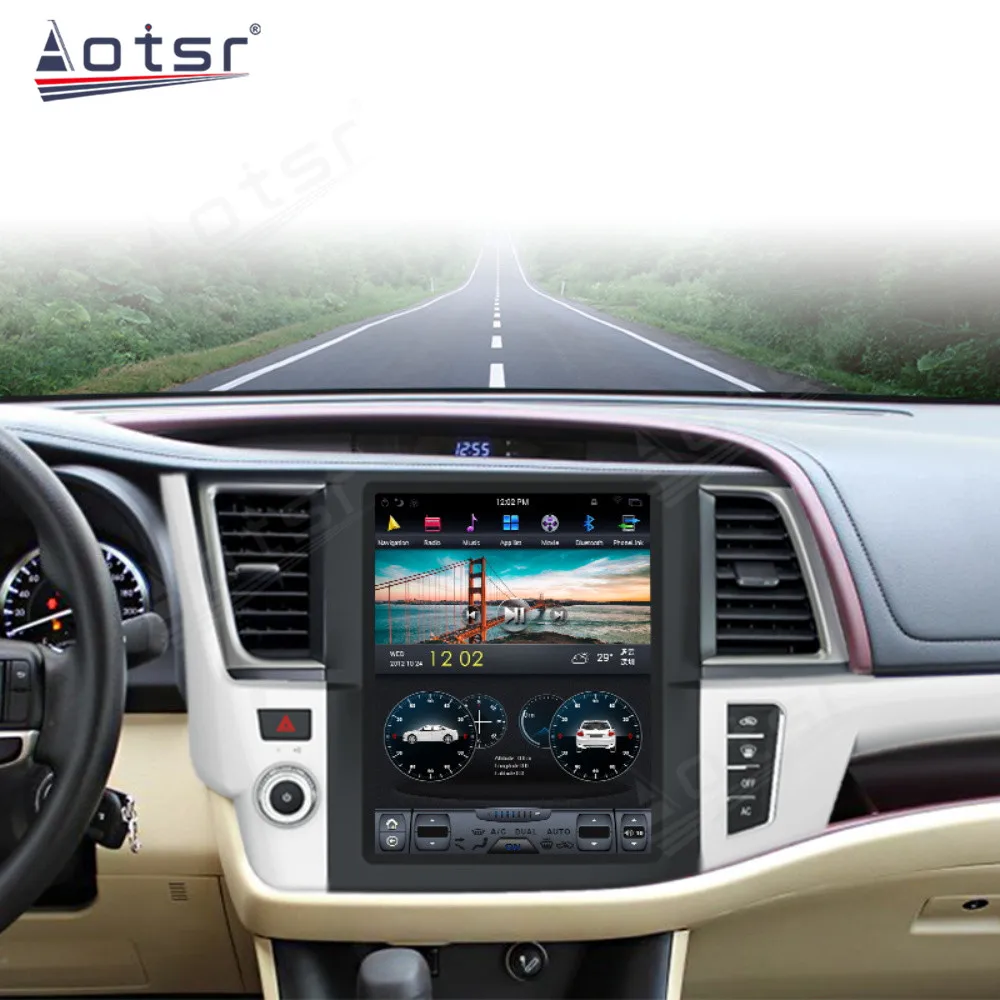Вертикальный экран Android 13 Qualcomm Snapdragon для Toyota Highlander 2014-2018, автомобильный радиоприемник, мультимедийный плеер, GPS CarPlay, головное устройство
Вертикальный экран Android 13 Qualcomm Snapdragon для Toyota Highlander 2014-2018, автомобильный радиоприемник, мультимедийный плеер, GPS CarPlay, головное устройство
