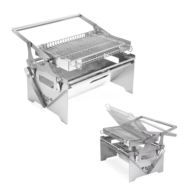 Easy Flip BBQ Grill Charcoal Outdoor Camping Portable Folding Rotary BBQ Grill
Easy Flip BBQ Grill Charcoal Outdoor Camping Portable Folding Rotary BBQ Grill