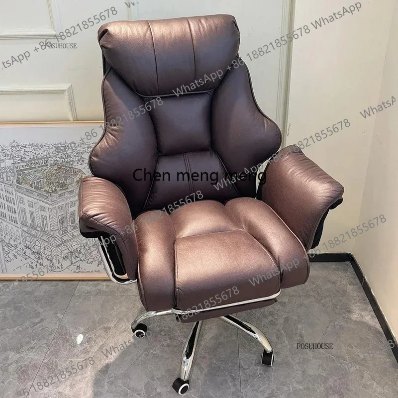 Nordic Leather Office Chairs Home Bedroom Lazy Gaming Chair Minimalist Comfortable Long-sitting Backrest Armrest Computer Chair
Nordic Leather Office Chairs Home Bedroom Lazy Gaming Chair Minimalist Comfortable Long-sitting Backrest Armrest Computer Chair