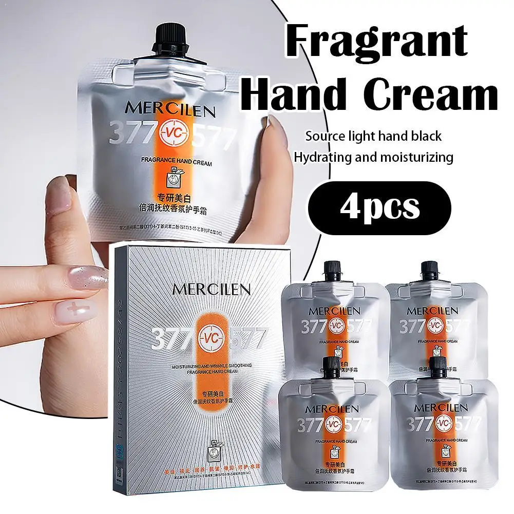 4PCS Mercilen 377 Fragrant Hand Cream Refreshing And Moisturizing Non Greasy Long-Lasting Fragrance And Moisturizing
4PCS Mercilen 377 Fragrant Hand Cream Refreshing And Moisturizing Non Greasy Long-Lasting Fragrance And Moisturizing