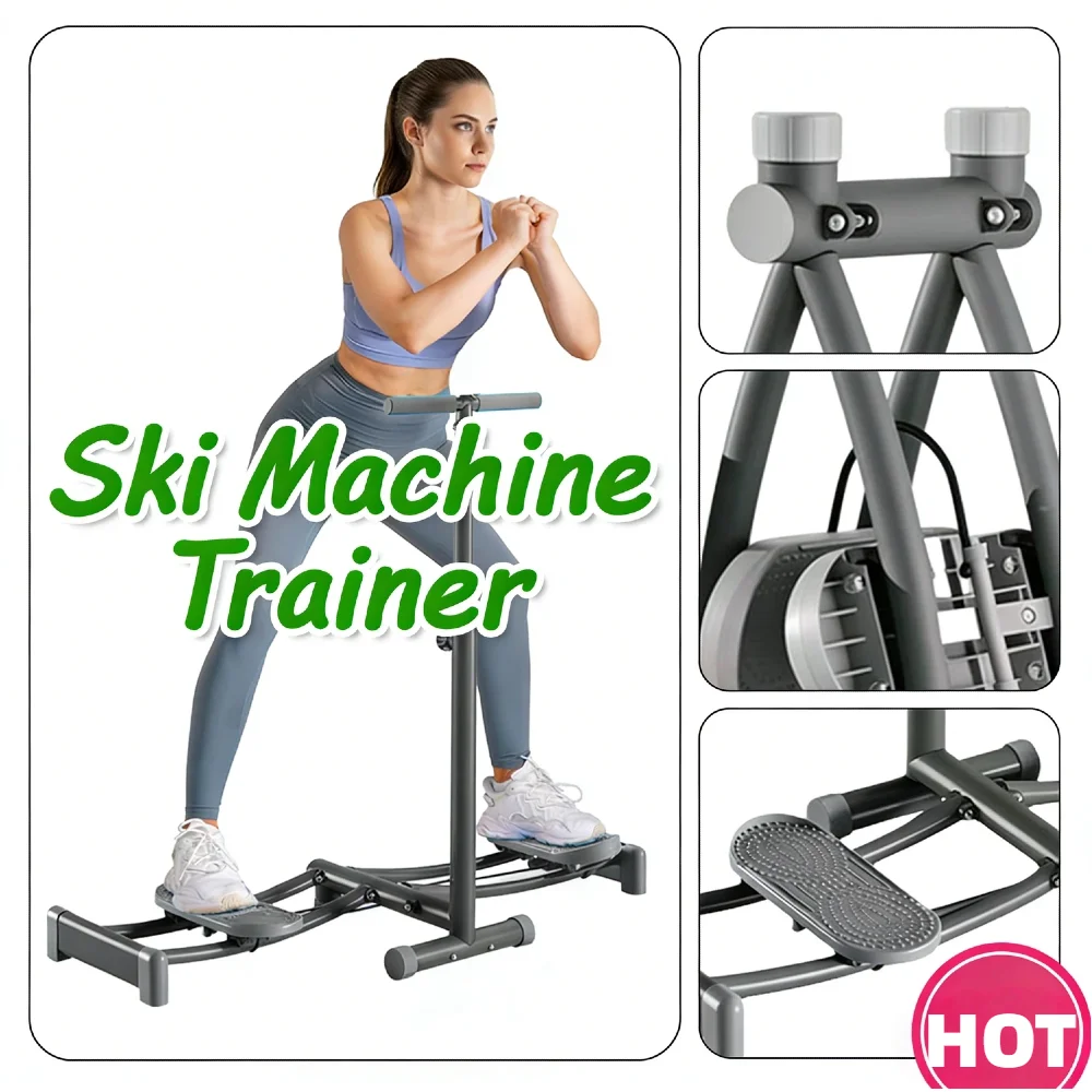 Ski Training Machine Non-Slip Pedals Pelvic Floor Muscle Trainer Adjustable Support Rod Foldable for Full Body Hip Leg Workout
Ski Training Machine Non-Slip Pedals Pelvic Floor Muscle Trainer Adjustable Support Rod Foldable for Full Body Hip Leg Workout