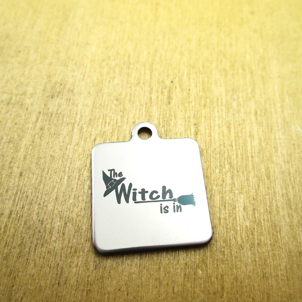 20pcs--the witch is in stainless steel charms - Laser Engraved - Customized - DIY Charms Pendants
20pcs--the witch is in stainless steel charms - Laser Engraved - Customized - DIY Charms Pendants