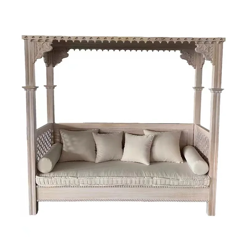 *Outdoor retro solid wood old courtyard sunshade three soft bag log carved fabric sofa
*Outdoor retro solid wood old courtyard sunshade three soft bag log carved fabric sofa