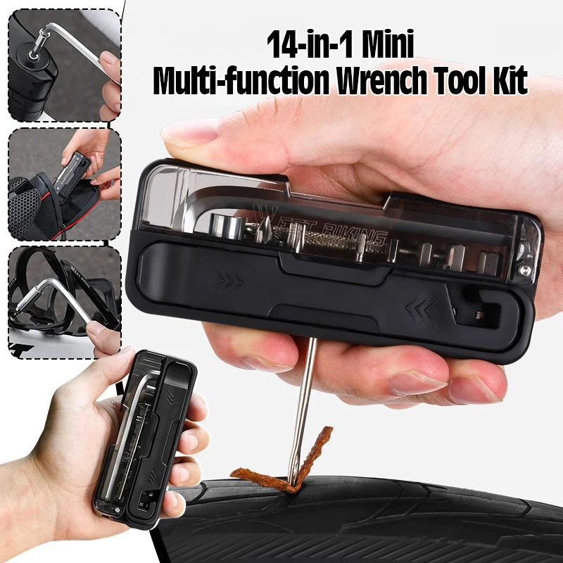 Bicycle Repair Tools Set Multi-function Wrench Tool Kit Portable MTB Bike Tire Repair Lever Bits Cycling Equipment Accessories
Bicycle Repair Tools Set Multi-function Wrench Tool Kit Portable MTB Bike Tire Repair Lever Bits Cycling Equipment Accessories