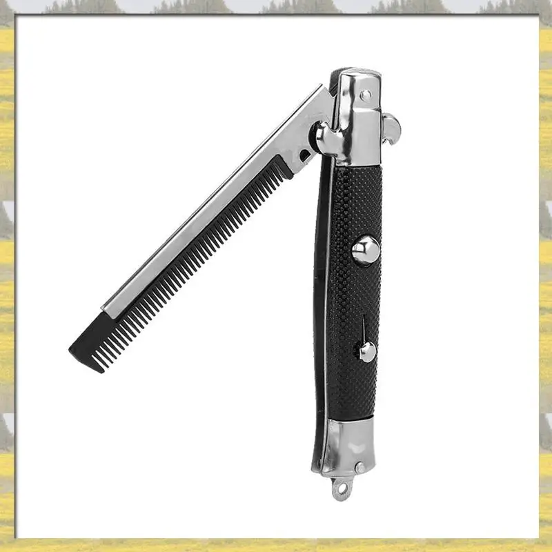 Hot Sale 2X Stainless Steel Hair Folding Beard Comb Hairstyling Tools Switch Combo Pocket Long Round Handle Hair Comb
Hot Sale 2X Stainless Steel Hair Folding Beard Comb Hairstyling Tools Switch Combo Pocket Long Round Handle Hair Comb