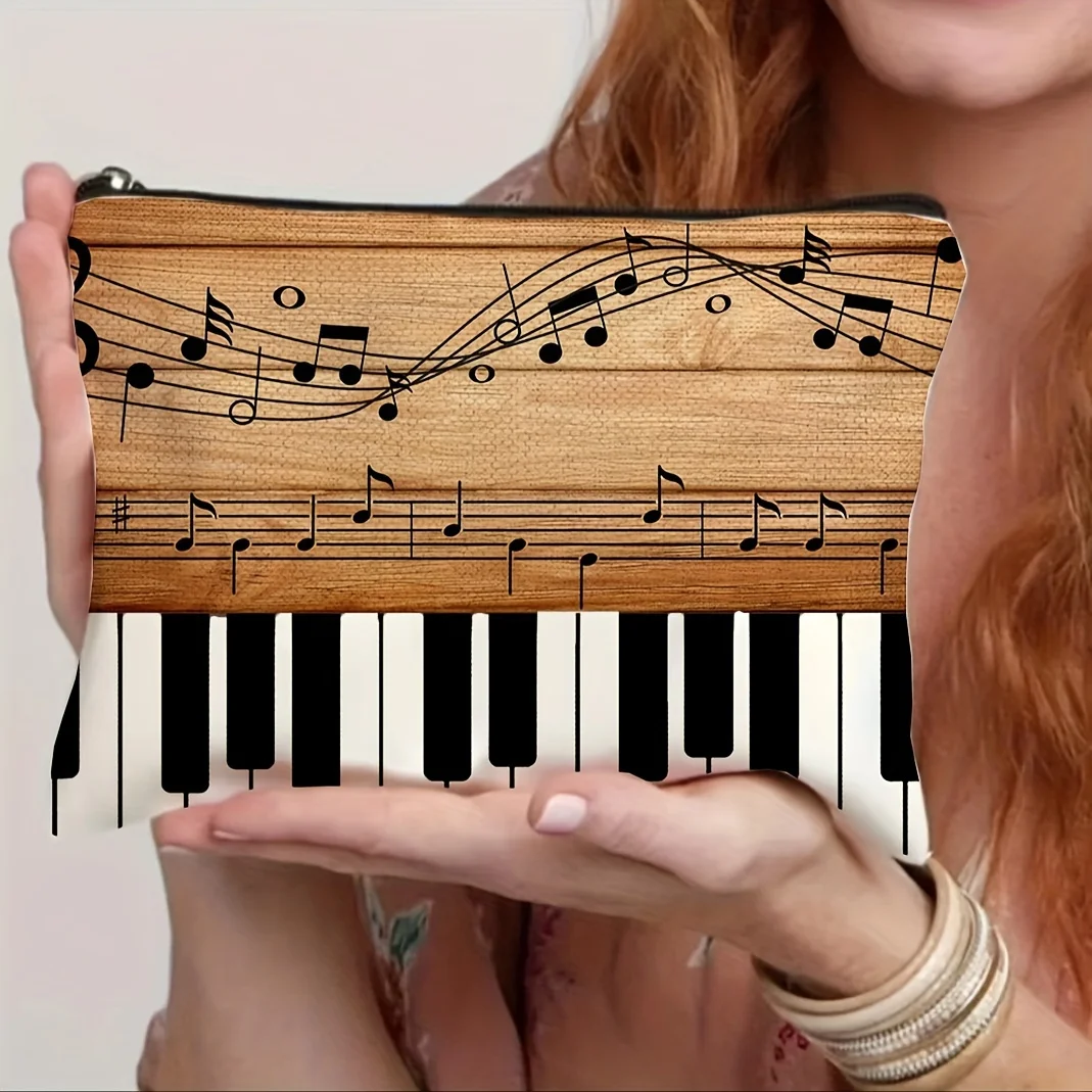Piano Pattern Cosmetic Travel Bag Zippered Makeup Pouch Toiletry Pencil Case Organizer Women'S Clutch Storage Perfect Gift
Piano Pattern Cosmetic Travel Bag Zippered Makeup Pouch Toiletry Pencil Case Organizer Women'S Clutch Storage Perfect Gift