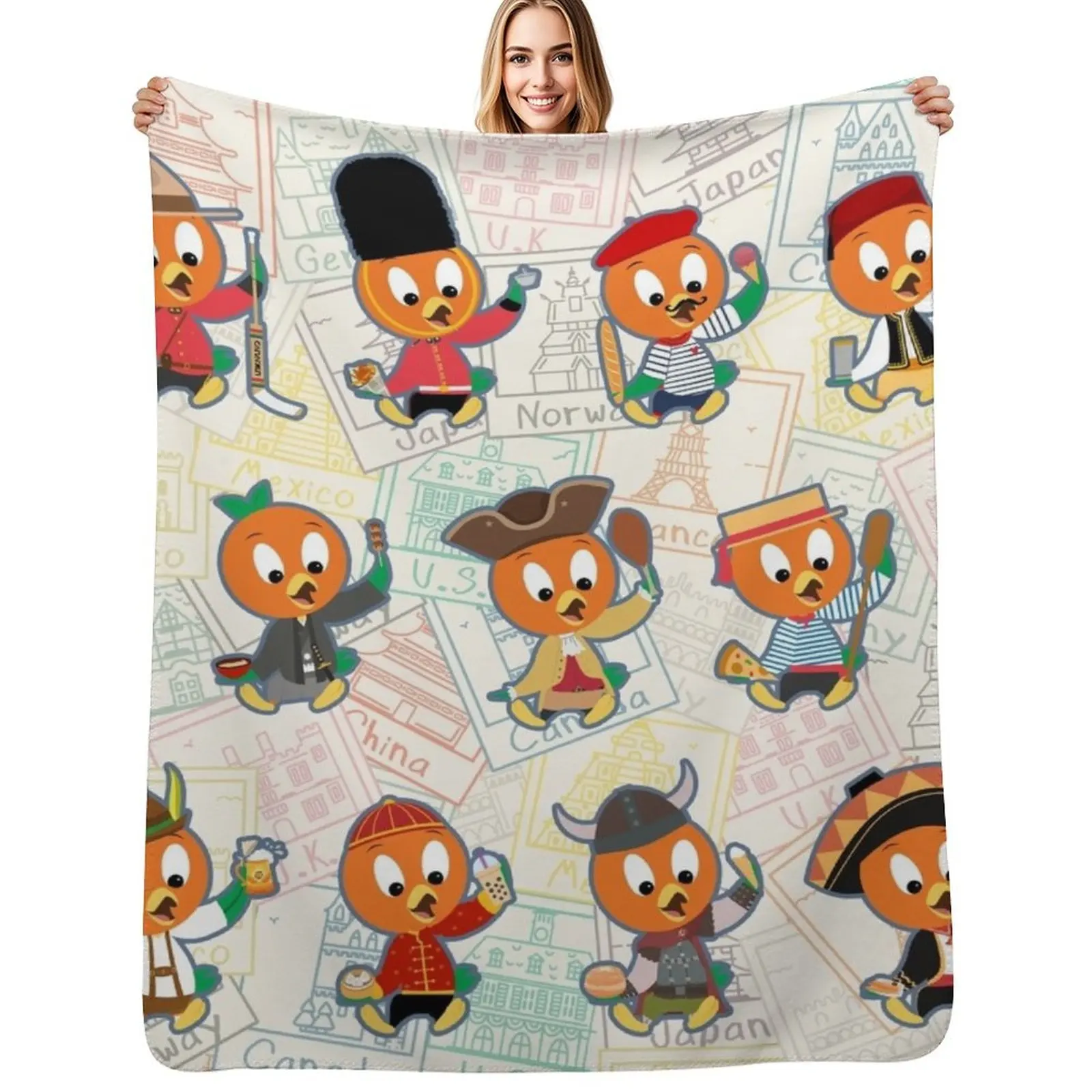 World Showcase Orange Birds Throw Blanket Decoratives Thin Thins Blankets For Bed Blankets 
World Showcase Orange Birds Throw Blanket Decoratives Thin Thins Blankets For Bed Blankets