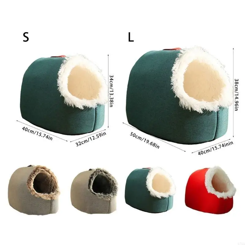 Comfortable Resting Bed Plush Enclosed Cats Nests Warm Cats Hideaways for Indoor Use in Winter 87HA
Comfortable Resting Bed Plush Enclosed Cats Nests Warm Cats Hideaways for Indoor Use in Winter 87HA