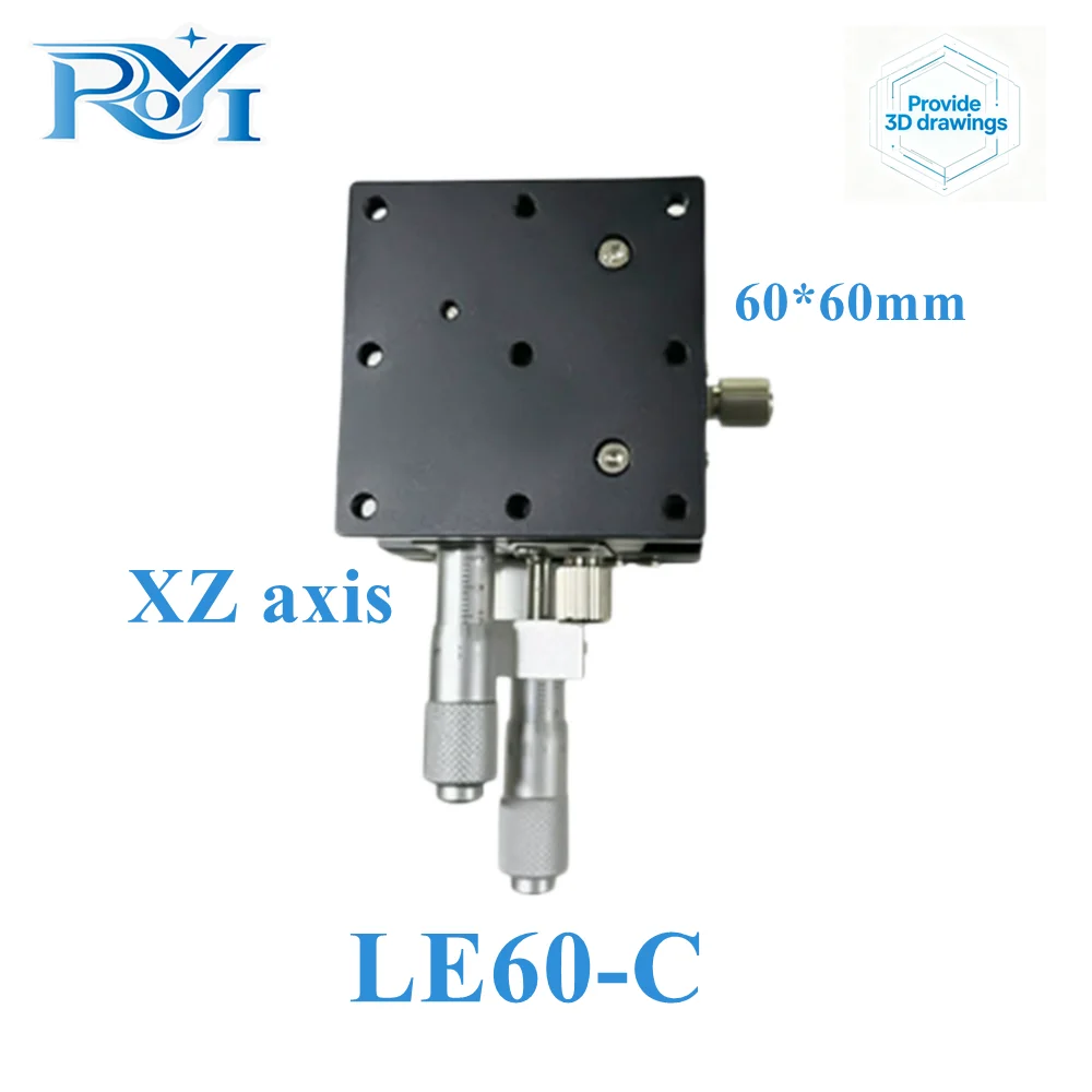 XZ Axis XZ60-L/LE60-R/LE60-C 60*60mm Manual Displacement Lift Platform Micro Cross Guide Rail Sliding Stage Trimming Table
XZ Axis XZ60-L/LE60-R/LE60-C 60*60mm Manual Displacement Lift Platform Micro Cross Guide Rail Sliding Stage Trimming Table