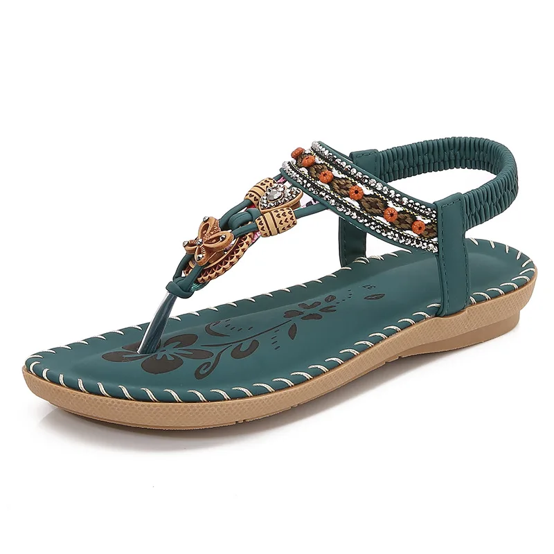 Bohemian Style plus Size Hollow out Flat Sandals Comfortable Low Heel Slip-On Casual Shoes round Toe Quick Dry PU Material
Bohemian Style plus Size Hollow out Flat Sandals Comfortable Low Heel Slip-On Casual Shoes round Toe Quick Dry PU Material