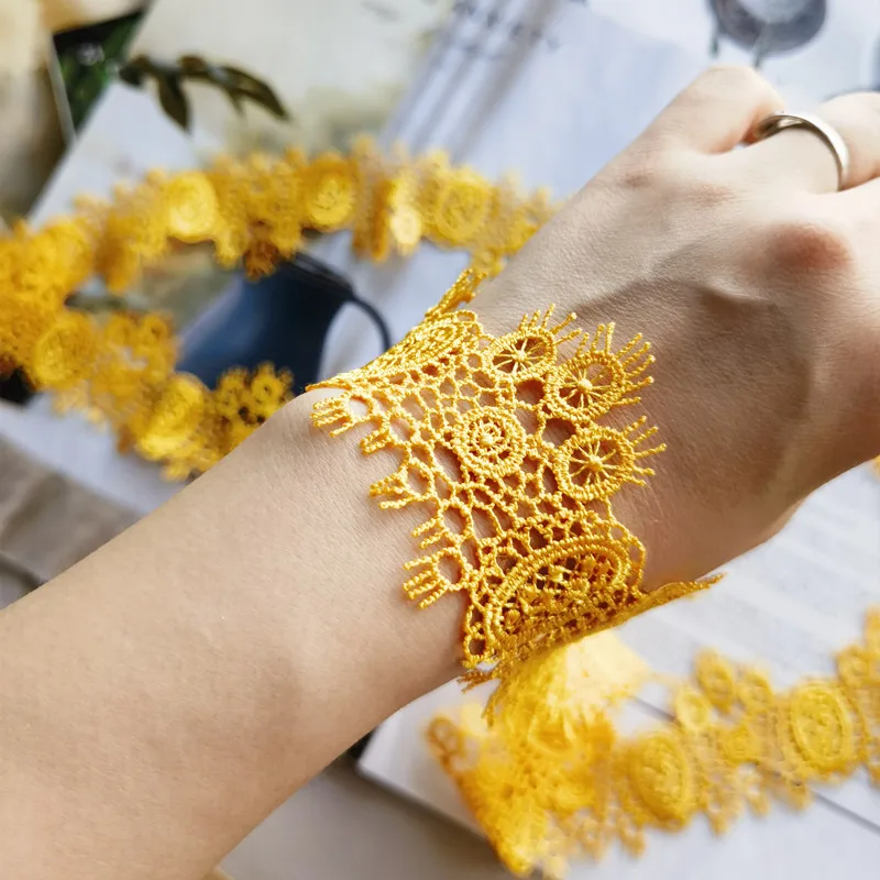 30meters Yellow Water Soluble Lace Trim Embroidery Ribbon DIY Craft Necklace Handmade Jewelry Lolita Clothing Sewing Material
30meters Yellow Water Soluble Lace Trim Embroidery Ribbon DIY Craft Necklace Handmade Jewelry Lolita Clothing Sewing Material