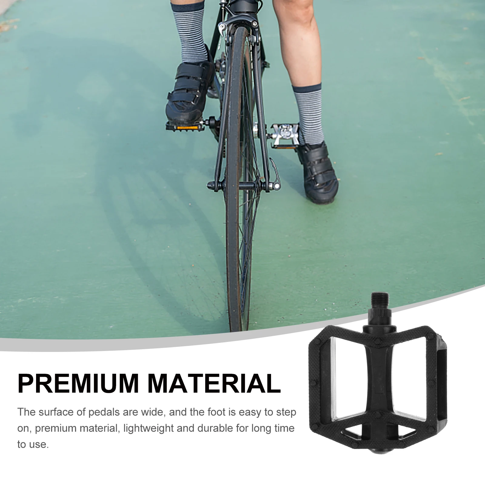 2pcs Black Bicycle Pedals for Mountain Bike Cycling Accessories Durable Plastic Metal Lightweight Easy Install Outdoor Gifts
2pcs Black Bicycle Pedals for Mountain Bike Cycling Accessories Durable Plastic Metal Lightweight Easy Install Outdoor Gifts