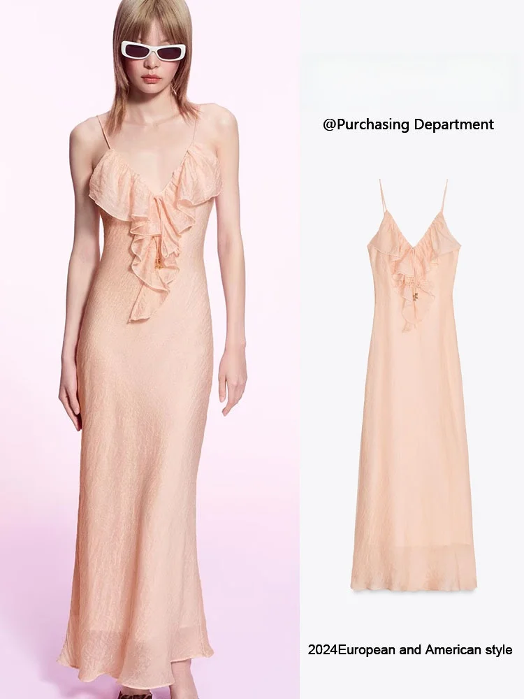 Ele Midi Dr ZA2025 Summer New Women's Faion Underwear Sle Decorative Innerwear Long Gown for Par Pure Color
Ele Midi Dr ZA2025 Summer New Women's Faion Underwear Sle Decorative Innerwear Long Gown for Par Pure Color