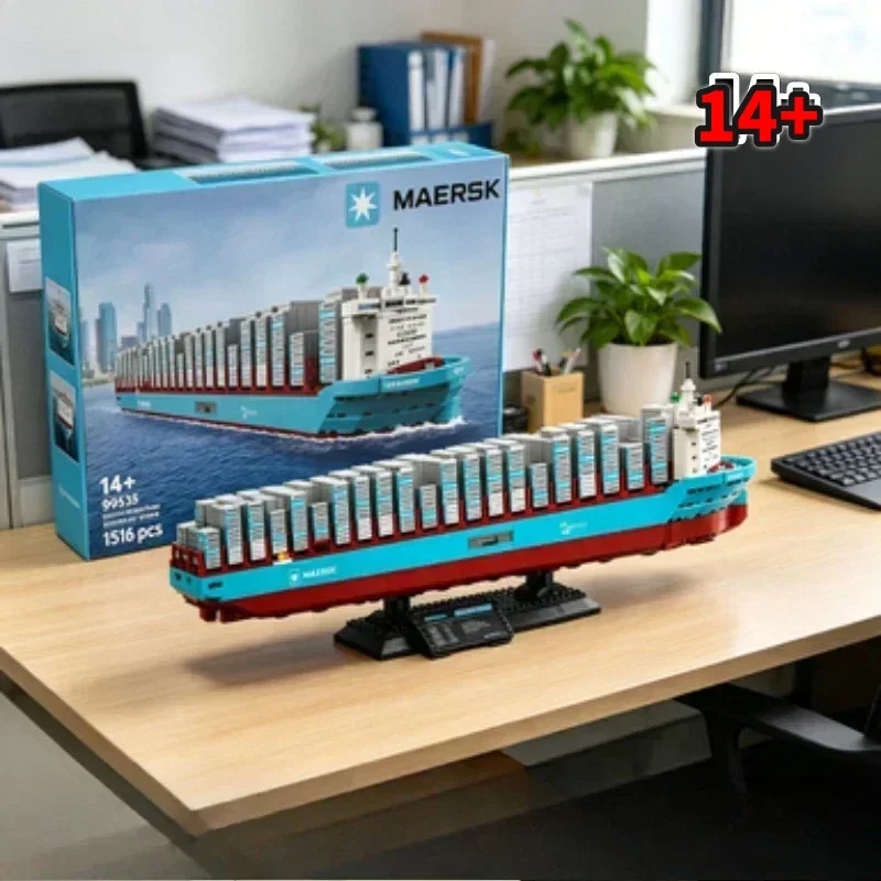 Bandai Launch 40955 Maersk Dual-Fuel Ship Assembled Bricks Premium Design Collection Display compatible with LEGO bricks
Bandai Launch 40955 Maersk Dual-Fuel Ship Assembled Bricks Premium Design Collection Display compatible with LEGO bricks