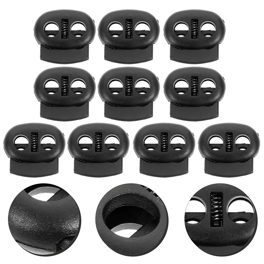 100pcs Toggle Black 5mm Double Hole Cord Locks for Bags Hats Spring Buckles Gifts Packaging Accessories
100pcs Toggle Black 5mm Double Hole Cord Locks for Bags Hats Spring Buckles Gifts Packaging Accessories