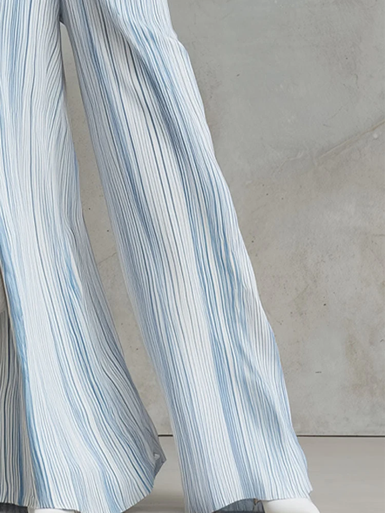 Elegant Chiffon 2 Piece Sets Sleeveless Tank Top & Striped Wide-leg Trousers Set Summer Casual Vacation Matiching Women's Suit
Elegant Chiffon 2 Piece Sets Sleeveless Tank Top & Striped Wide-leg Trousers Set Summer Casual Vacation Matiching Women's Suit