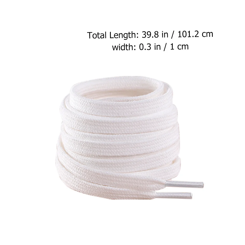 3Pairs 100cm Pure Cotton Shoelaces Easy to Clean Flat Lace for Sneaker Canvas Shoes White Black Beige Pure Color Shoelace
3Pairs 100cm Pure Cotton Shoelaces Easy to Clean Flat Lace for Sneaker Canvas Shoes White Black Beige Pure Color Shoelace