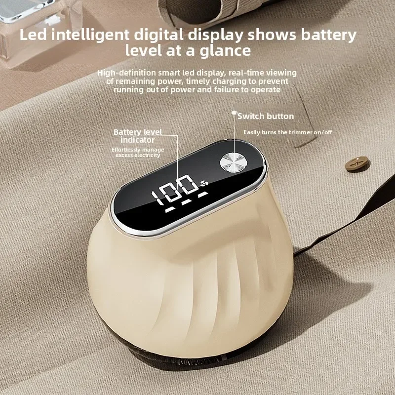 The New Hair Ball Trimmer Six-blade Blade Suction and Shaving Integrated Intelligent Digital Display Compact Ball Shaver Shaver
The New Hair Ball Trimmer Six-blade Blade Suction and Shaving Integrated Intelligent Digital Display Compact Ball Shaver Shaver