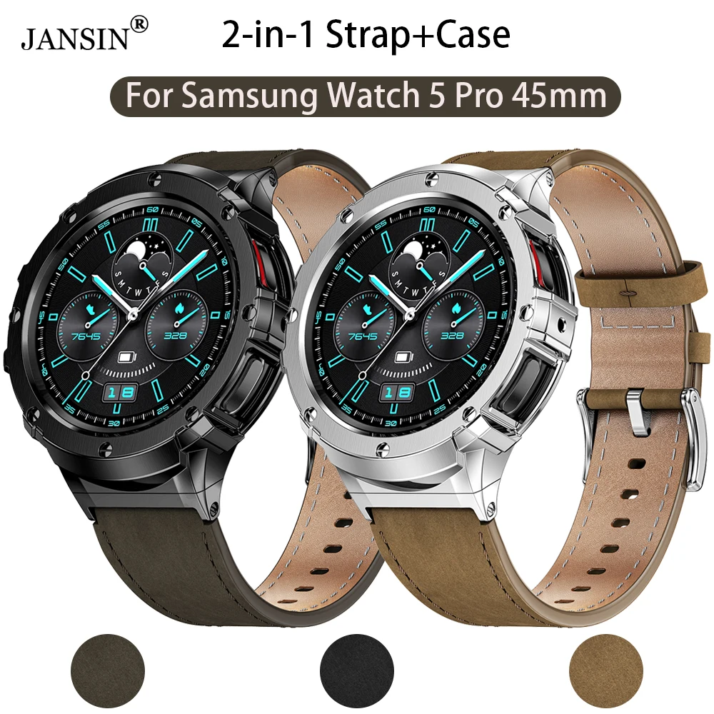 Чехол + кожаный ремешок для часов Samsung Watch 5 Pro 45 мм, браслет для Samsung Galaxy Watch 5 Pro 45 мм, аксессуары для наручных часов
Чехол + кожаный ремешок для часов Samsung Watch 5 Pro 45 мм, браслет для Samsung Galaxy Watch 5 Pro 45 мм, аксессуары для наручных часов