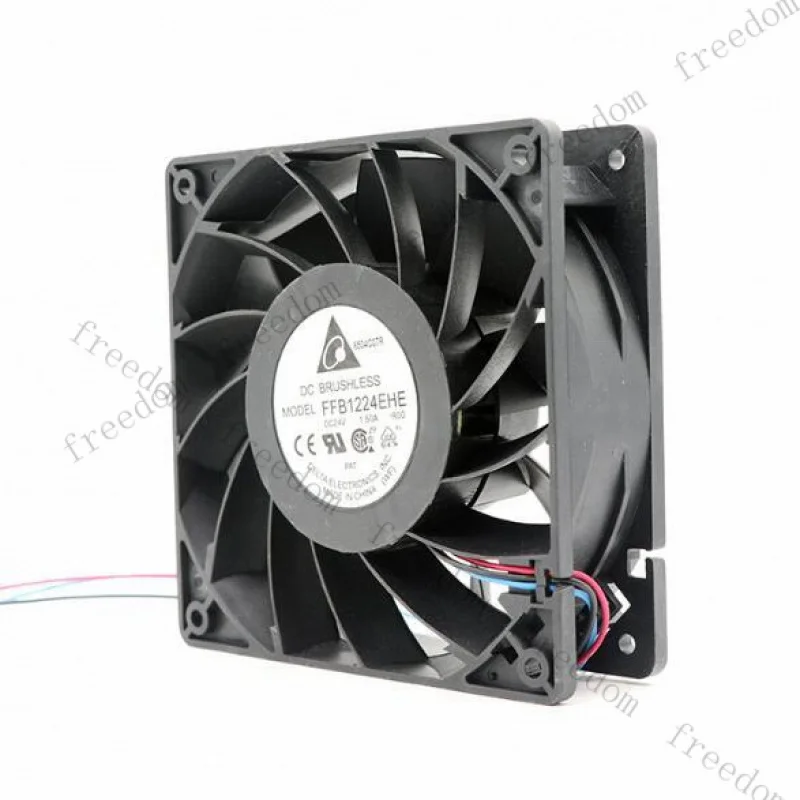 HTS For Delta Fan FFB1224EHE-R00 DC Fan Axial Ball Bearing 24V 1.5A 190CFM 59dB 12038
HTS For Delta Fan FFB1224EHE-R00 DC Fan Axial Ball Bearing 24V 1.5A 190CFM 59dB 12038