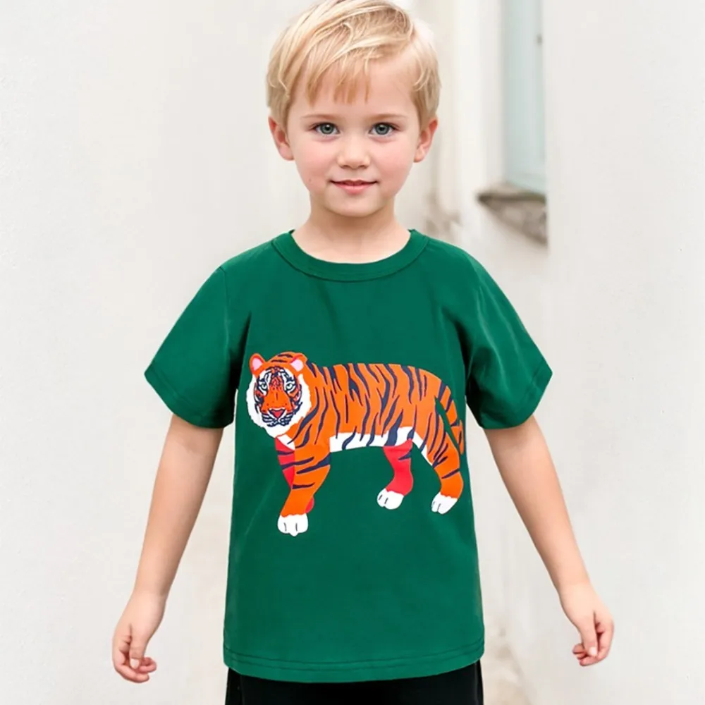 Kids' Short Sleeve T-shirt Set Assorted Colors with Unicorn, Car, Tiger and "RESPECT OTHERS" Prints - Suitable for Ages 2-7y
Kids' Short Sleeve T-shirt Set Assorted Colors with Unicorn, Car, Tiger and "RESPECT OTHERS" Prints - Suitable for Ages 2-7y