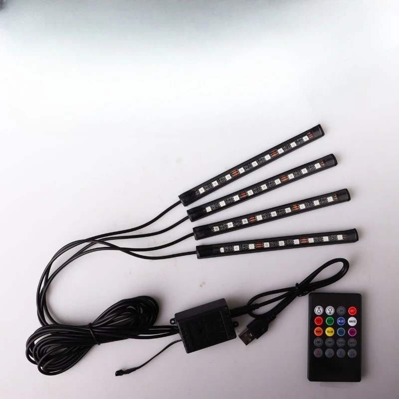 Ambient light with car soles modified voice-activated music rhythm RGB colorful car decoration LED light strip
Ambient light with car soles modified voice-activated music rhythm RGB colorful car decoration LED light strip