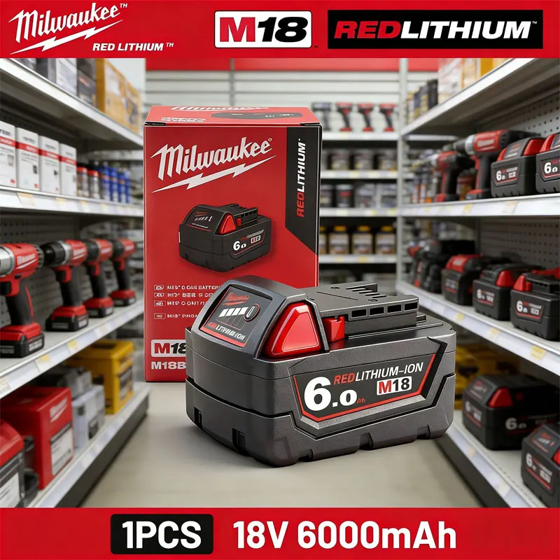 Milwaukee battery M18 6.0Ah Milwaukee charger M18B6 48-11-1860 48-11-1850 48-11-1840Tool Lithium Battery
Milwaukee battery M18 6.0Ah Milwaukee charger M18B6 48-11-1860 48-11-1850 48-11-1840Tool Lithium Battery