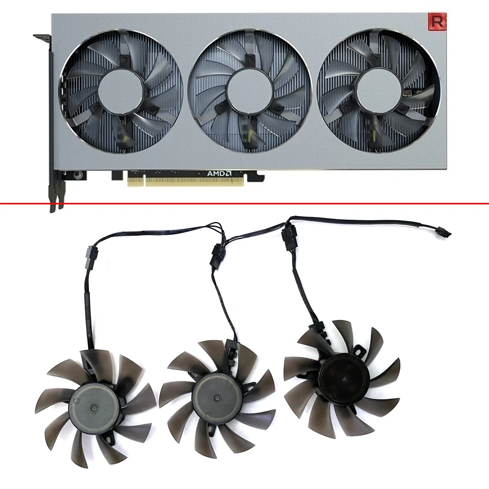 3PCS 75MM 4PIN DIY AMD RX RADEON VII Cooling Fan Dual ball Graphics Fans FD7010H12S For XFX ASUS MSI Sapphire RX RADEON VII Fans
3PCS 75MM 4PIN DIY AMD RX RADEON VII Cooling Fan Dual ball Graphics Fans FD7010H12S For XFX ASUS MSI Sapphire RX RADEON VII Fans