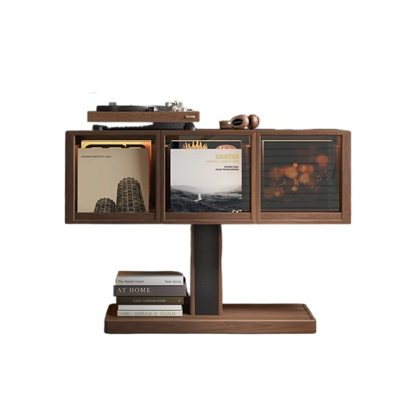 Vinyl record cabinet removable North American black walnut solid wood living room home display cabinet
Vinyl record cabinet removable North American black walnut solid wood living room home display cabinet