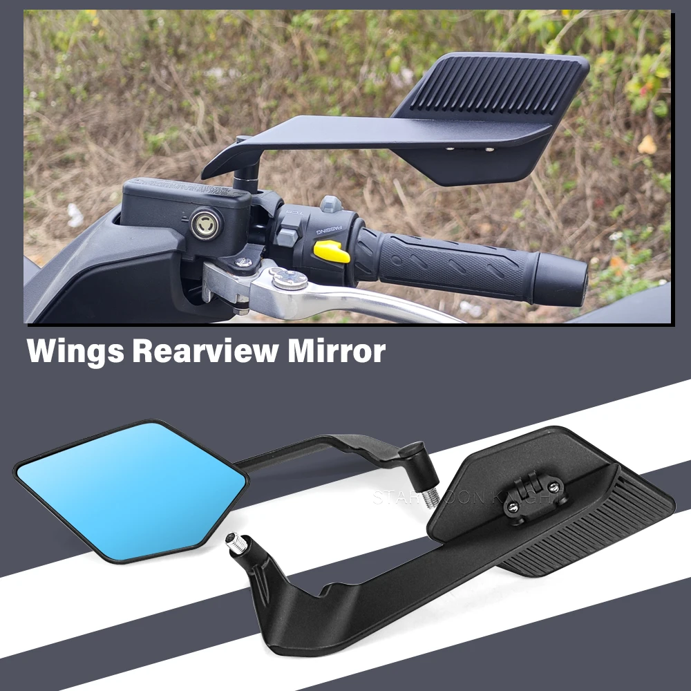 Motorcycle Universal Wing Rearview Mirror Foldable Stealth Winglets Side Mirror For BMW For YAMAHA For HONDA For Ducati
Motorcycle Universal Wing Rearview Mirror Foldable Stealth Winglets Side Mirror For BMW For YAMAHA For HONDA For Ducati