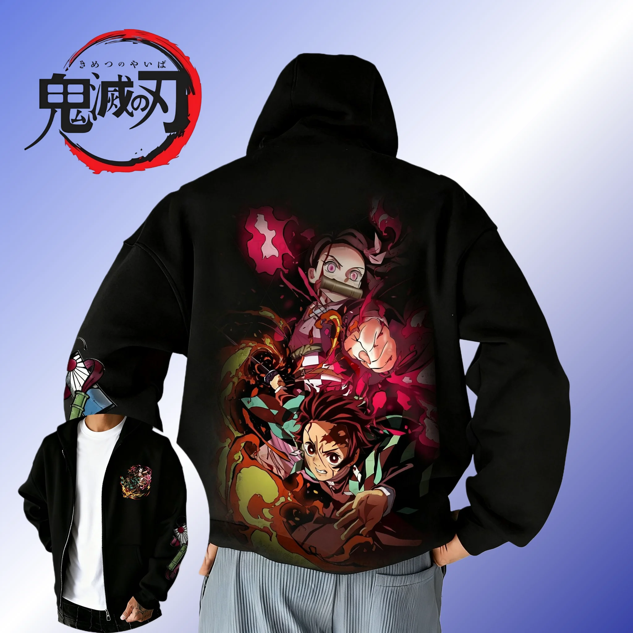 Demon Slayer Anime Peripheral Large Zipper Hoodie Autumn_Winter New Original Printed Hip Hop Casual Loose Cardigan Sweater Top
Demon Slayer Anime Peripheral Large Zipper Hoodie Autumn_Winter New Original Printed Hip Hop Casual Loose Cardigan Sweater Top