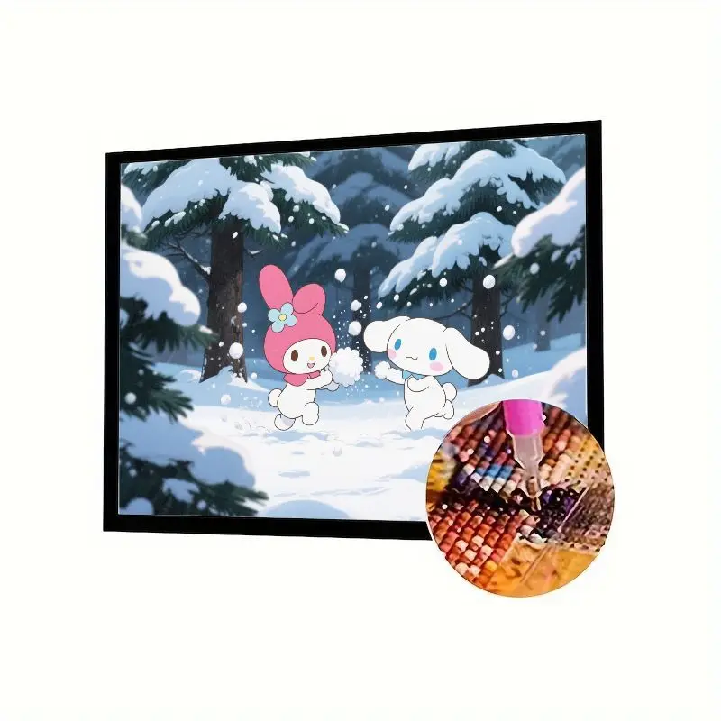 Набор для алмазной живописи 5D Full Drill, очаровательная моя мелодия и Cinnamoroll, игра в снежной зимней стране чудес, вышивка стразами, D
Набор для алмазной живописи 5D Full Drill, очаровательная моя мелодия и Cinnamoroll, игра в снежной зимней стране чудес, вышивка стразами, D
