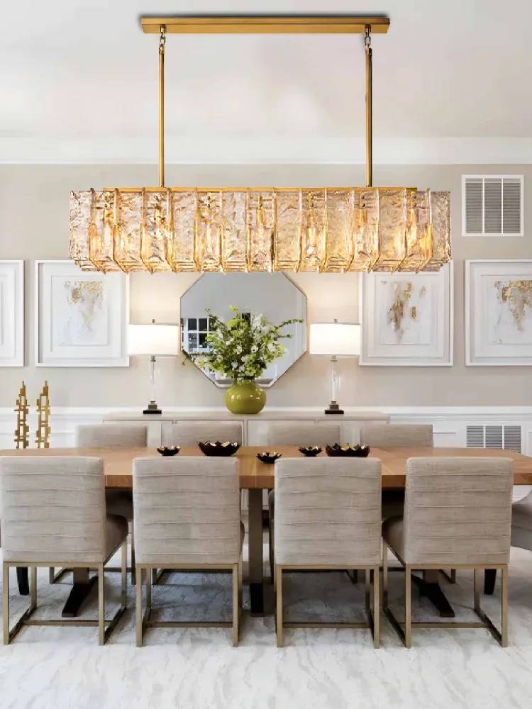 BOSSEN Customizable Adjustable Chandelier Modern Dimmable Luster Crystal Ceiling Light Gold Pendant Lamp for Kitchen island
BOSSEN Customizable Adjustable Chandelier Modern Dimmable Luster Crystal Ceiling Light Gold Pendant Lamp for Kitchen island