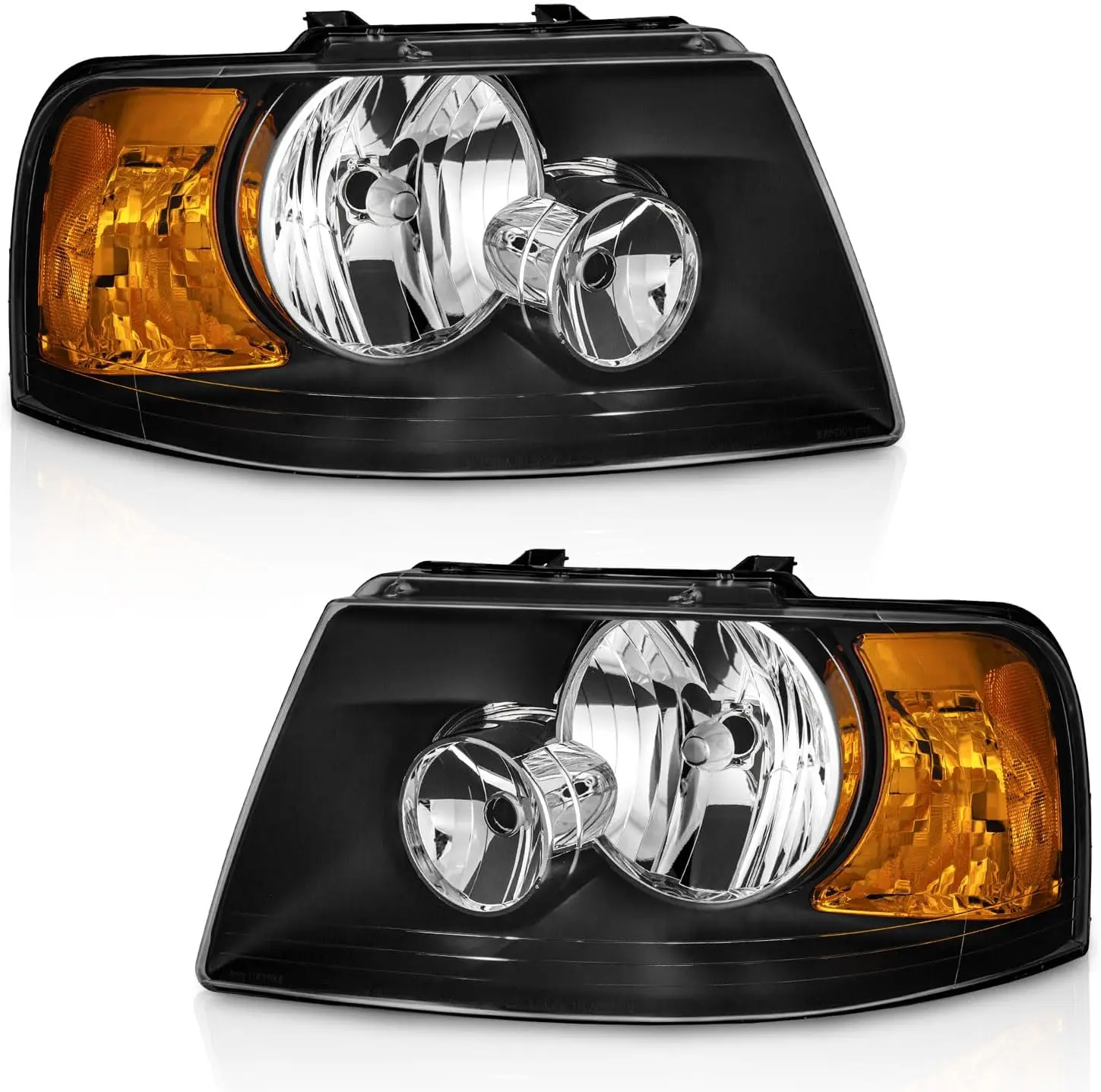 Фара в сборе, совместимая с Ford Expedition 2003-2006, замена для фар 03-06, черный корпус, янтарный отражатель L + R
Фара в сборе, совместимая с Ford Expedition 2003-2006, замена для фар 03-06, черный корпус, янтарный отражатель L + R