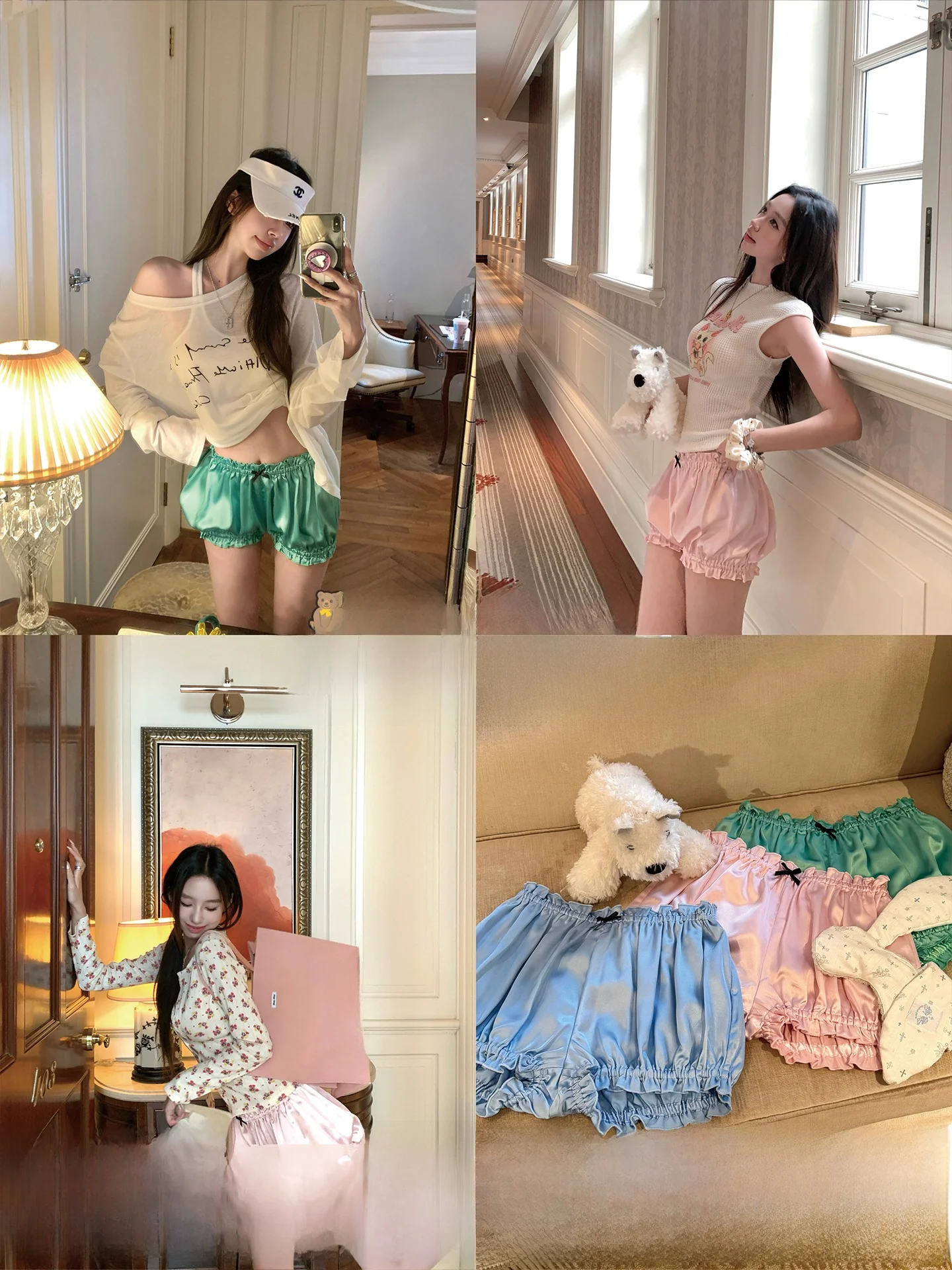 Cute Bow Design Satin Short Pants Fluffy Lantern Pants Casual Style High Waist Ladies Fashion Spring Collection Comfortable Fit
Cute Bow Design Satin Short Pants Fluffy Lantern Pants Casual Style High Waist Ladies Fashion Spring Collection Comfortable Fit