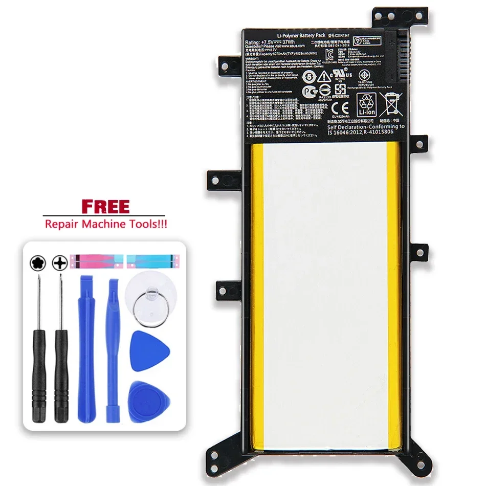 Новый аккумулятор c21n1347 5000 мАч для ASUS X554L X555L X555LB X555LN X555 X555LD X555LP F555A F555U W519L F555UA VM
Новый аккумулятор c21n1347 5000 мАч для ASUS X554L X555L X555LB X555LN X555 X555LD X555LP F555A F555U W519L F555UA VM
