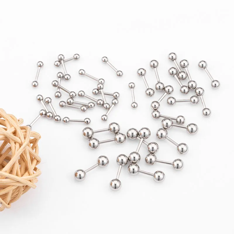 20pcs stainless steel Fashion Round Ball Barbell Ear Stud Earrings Cartilage Jewelry Tongue Piercing Bridge Piercing Materials
20pcs stainless steel Fashion Round Ball Barbell Ear Stud Earrings Cartilage Jewelry Tongue Piercing Bridge Piercing Materials
