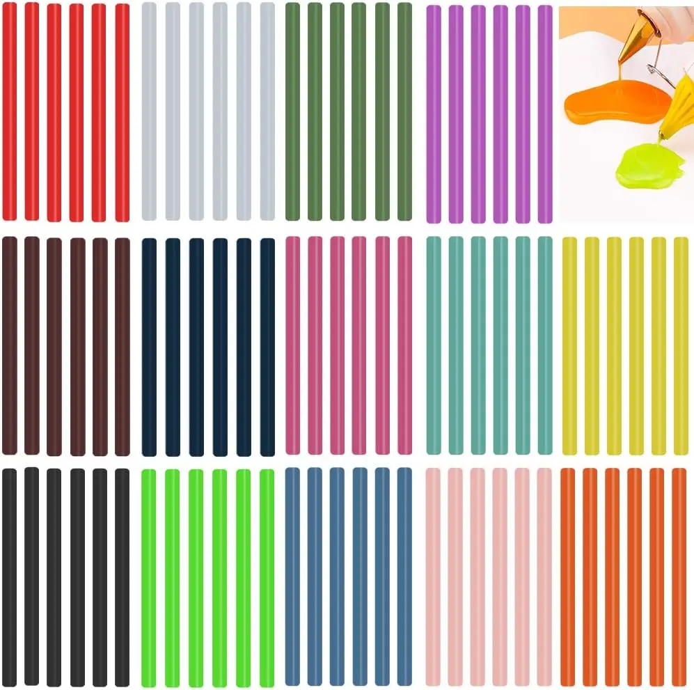 Colored Hot Glue Sticks for Mini Glue Gun, 84 Pack 14 Colors with 7mm Diameter for DIY Crafts and Repairs
Colored Hot Glue Sticks for Mini Glue Gun, 84 Pack 14 Colors with 7mm Diameter for DIY Crafts and Repairs