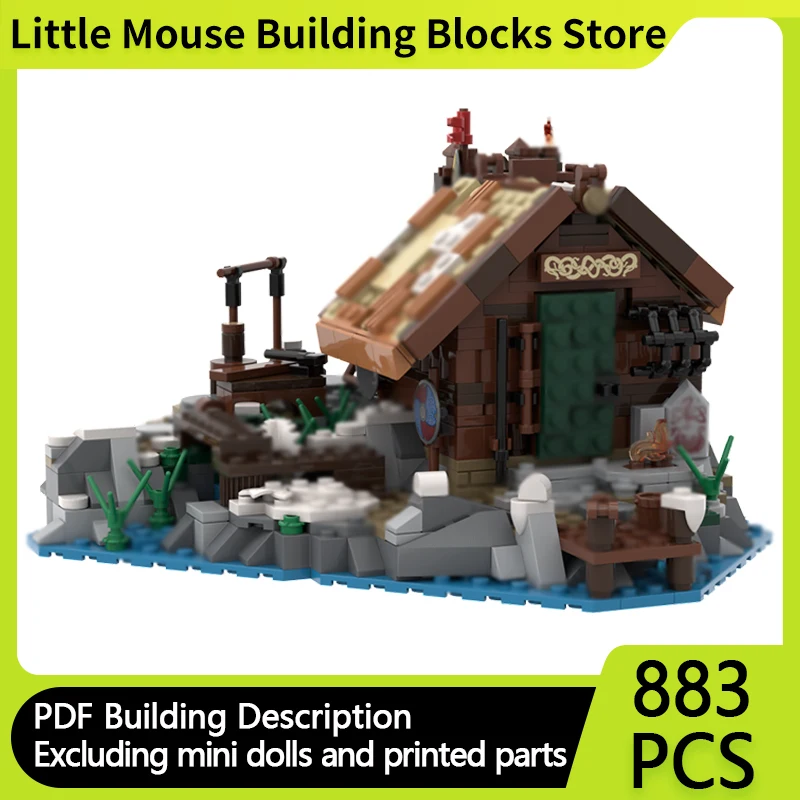 Medieval Castle Model MOC Building Bricks Viking Village Cottage Modular Technology Gifts Holiday Assemble Children Toys Suit
Medieval Castle Model MOC Building Bricks Viking Village Cottage Modular Technology Gifts Holiday Assemble Children Toys Suit