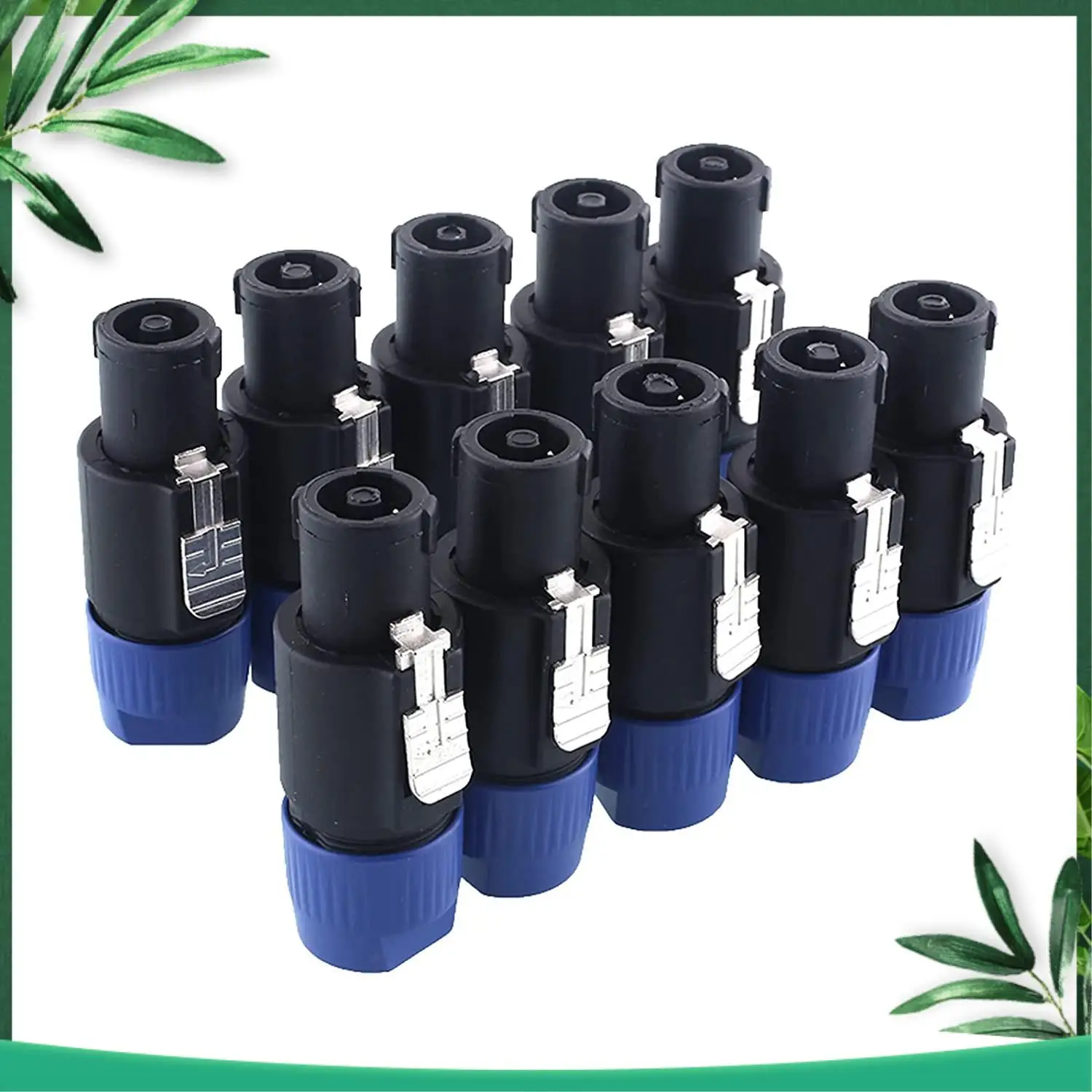 (NEW) 10 Pieces NL4FC Speaker Cables Head Speakon Cable Connector 4-Pin Speaker Plugs With Twist Lock Waterproof For Cables
(NEW) 10 Pieces NL4FC Speaker Cables Head Speakon Cable Connector 4-Pin Speaker Plugs With Twist Lock Waterproof For Cables
