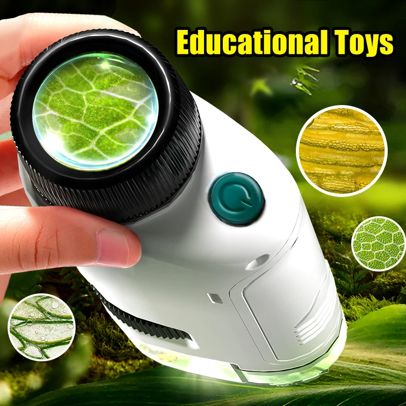 Children Microscope Science Experiment Kids 60X-120X Focal Microscope Interactive Education Learning Toys for 3 Year Girls
Children Microscope Science Experiment Kids 60X-120X Focal Microscope Interactive Education Learning Toys for 3 Year Girls