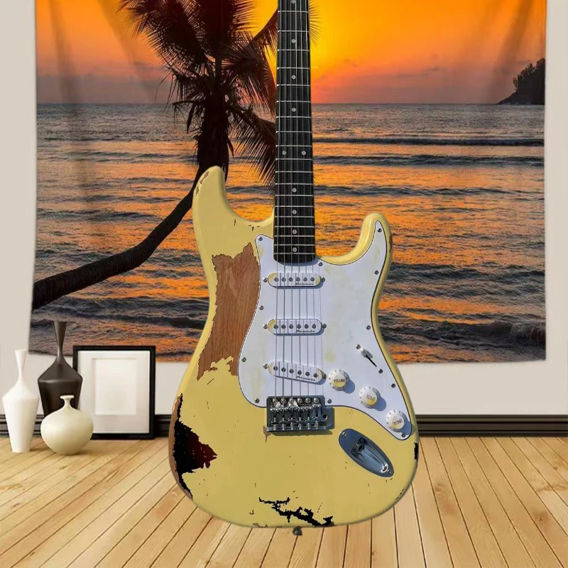 39 Inch Yellow Retro STS0S Electric Guitar Rosewood Neck Alder Body 22 Tone SSS Pickup Classic Rock Free Shipping
39 Inch Yellow Retro STS0S Electric Guitar Rosewood Neck Alder Body 22 Tone SSS Pickup Classic Rock Free Shipping