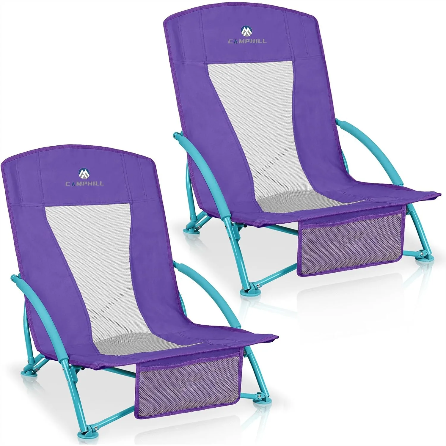 Low Beach Chairs 2 Pack, Folding Compact Low Seat Chairs for Adults with Mesh Back and Storage Bag, Heavy Duty for Sand Camping
Low Beach Chairs 2 Pack, Folding Compact Low Seat Chairs for Adults with Mesh Back and Storage Bag, Heavy Duty for Sand Camping